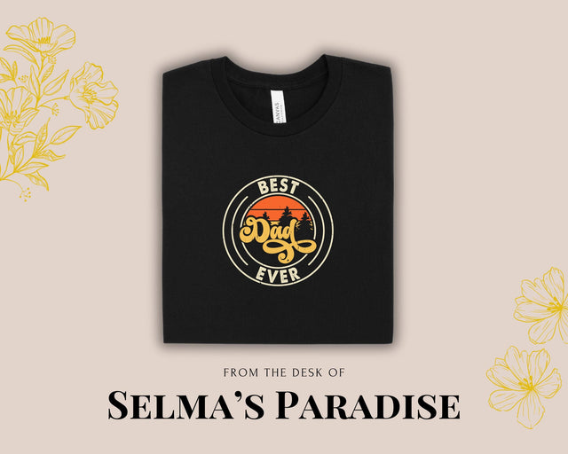 Ever T-Shirt, Father's Day Gift, Graphic Tee, Casual Black, White Dad Design, Comfortable Short
