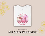 Blessed Mama Personalized, Custom Unisex Family T-Shirt, Short Sleeve Tee, Graphic Printed Top