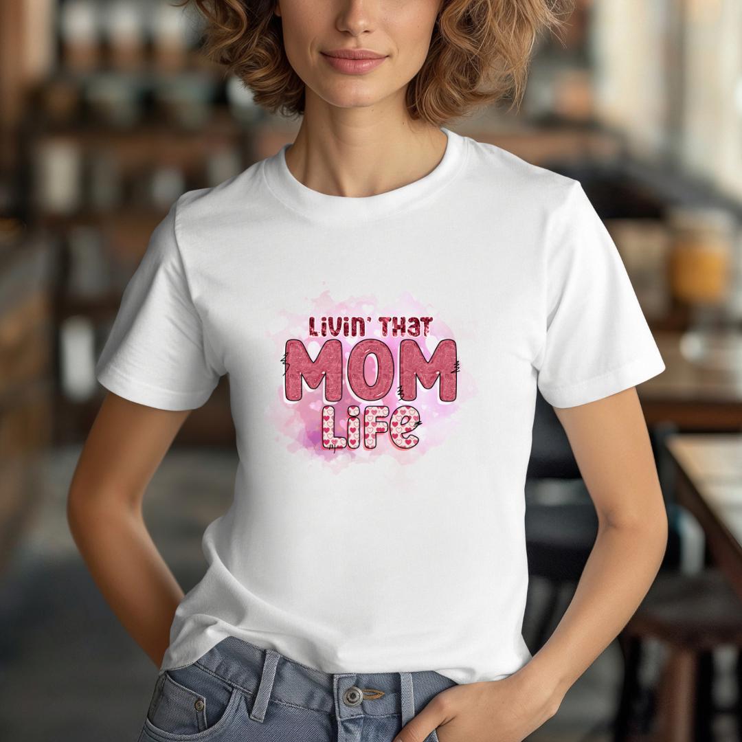 Living That Mom Life Personalized T-Shirt: Custom Family Tee