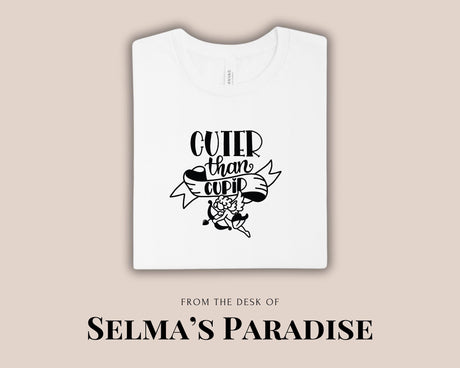 Kids Valentine Shirt: 'Cuter Than Cupid' Graphic Tee