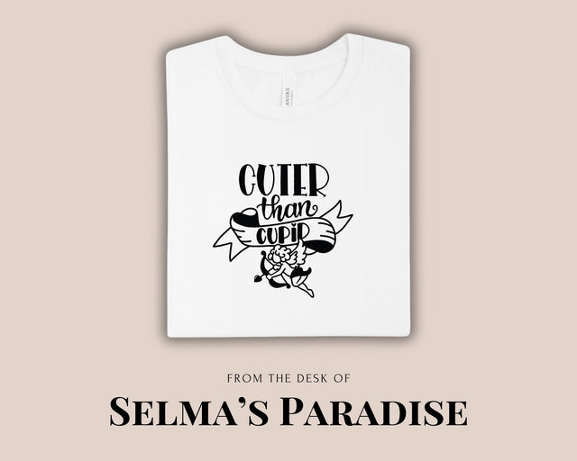 Kids Valentine Shirt: 'Cuter Than Cupid' Graphic Tee