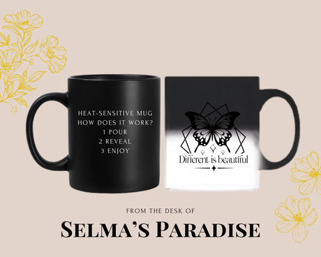 Personalized Butterfly Coffee Mug: Custom Ceramic Tea Cup (15 Oz)
