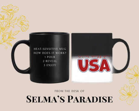 God Bless USA Coffee Mug: Personalized Patriotic Gift, 15oz Ceramic