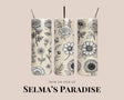 Flower Design 20oz Stainless Steel Tumblers - Personalized Sublimation Print, Custom Tumblers for Gifts & Occasions
