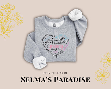 Personalized Mama Sweatshirt: Custom Text Crewneck Sweater