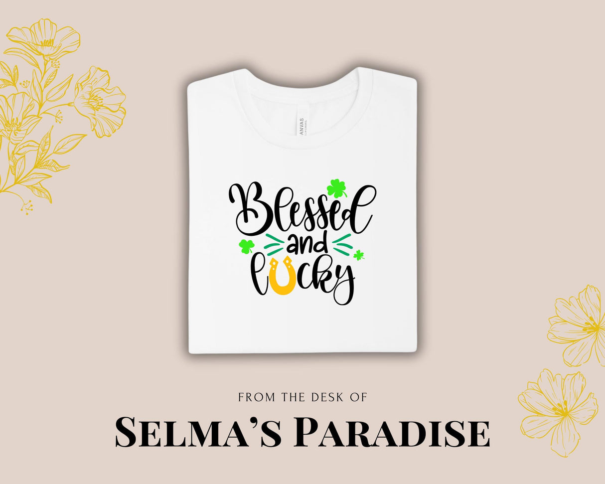 St. Patrick's Day Shirt: Blessed & Lucky Custom Tee