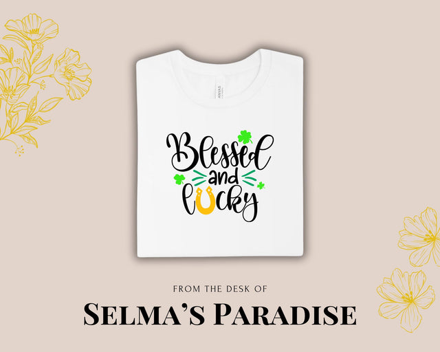 St. Patrick's Day Shirt: Blessed & Lucky Custom Tee