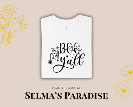 The Boo Y’all Custom Personalized Shirt, Custom Unisex Tshirst for him and her, Make your Own Tshirt, Personalized Gift, Holiday Tshirt