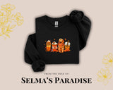 Pumpkin Spice Coffee Dog Sweatshirt: Unisex Fall Pullover