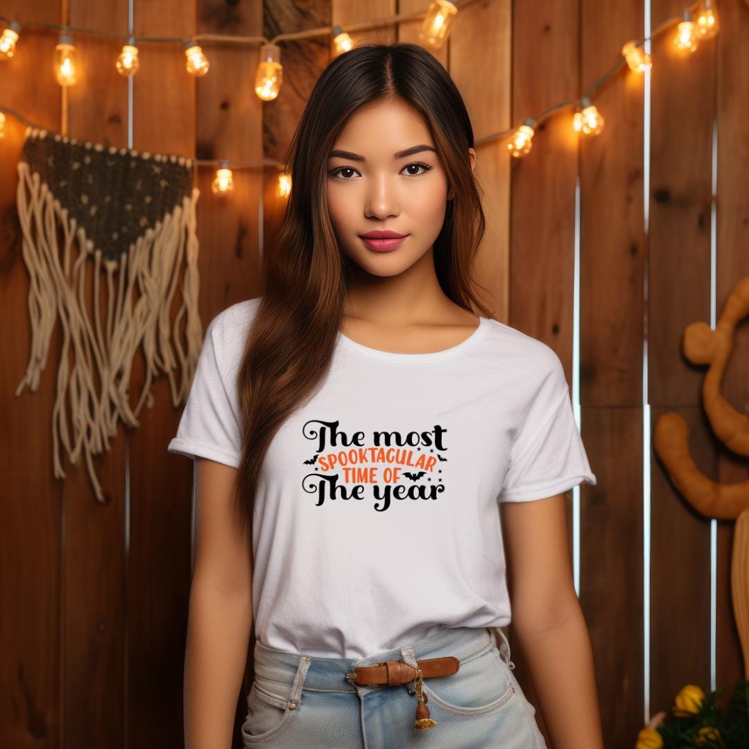 Personalized Halloween T-Shirt: Spooky Time Custom Unisex Tee