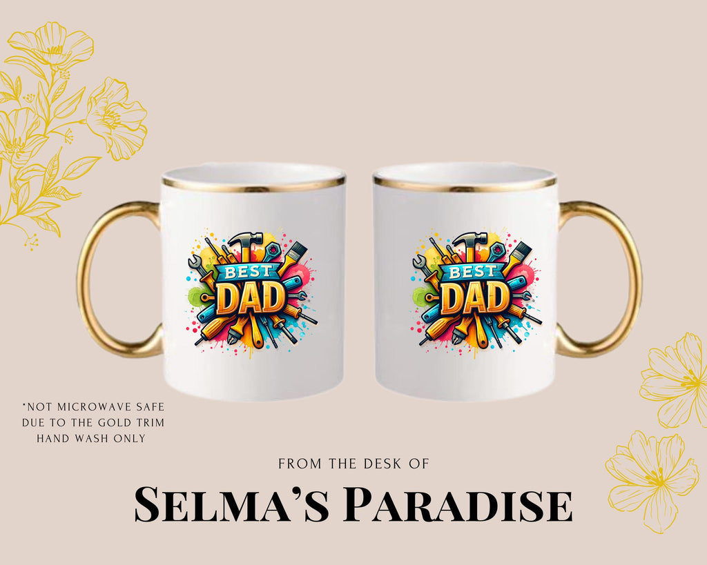 Best Dad Design, Personalized Mugs, Custom Coffee-Tea Cup, Birthday Gift, Gift for Him, Father Day Gift Mug, Gift Occasions.