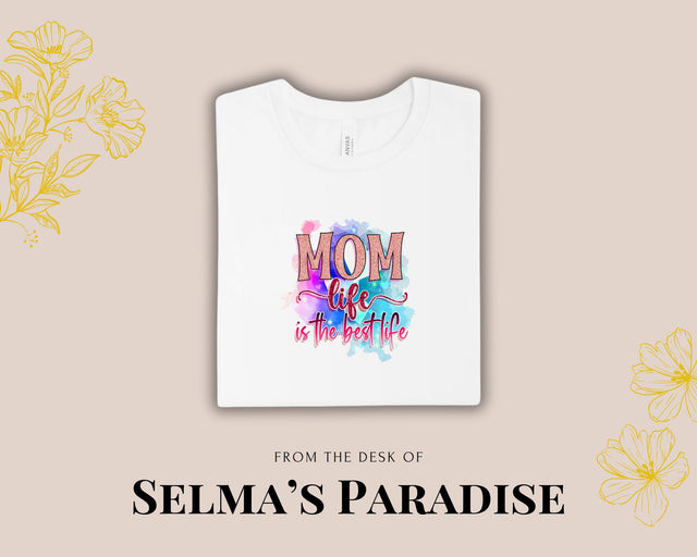Mom Life Is The Shirt, Personalized Unisex Family Tee, Custom Short Sleeve Top, Day Gift