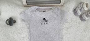 handsome like daddy design onesie 6 month baby boy gray onesie cute design baby bodysuit trendy style baby boy bodysuit baby shower gift.jpg