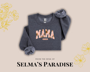 Personalized Mama Sweatshirt: Custom Text Design, Unisex Crewneck