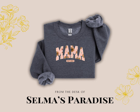 MamaTrendy Personalized Sweatshirt, Custom Crew-neck, Your Text Design, For Her, Unisex Sweatshirt, Mother Day Gift Idea, Any Occasion