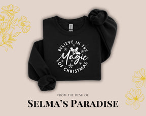 Believe in the Magic Design, Funny Hoodie, Unisex Long Sleeve, Crewneck Pullover Casual
