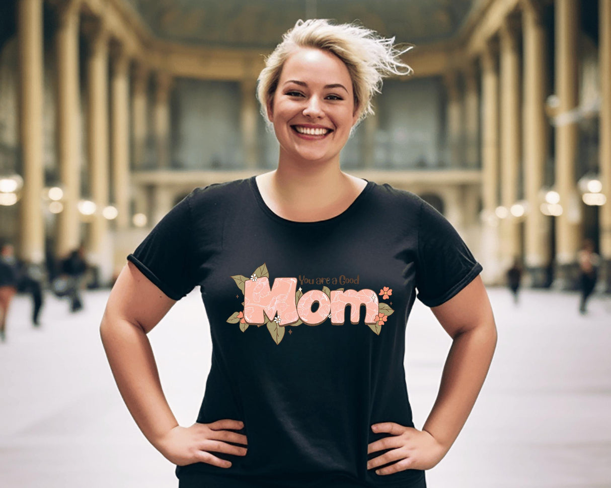 Mom Design, Cotton Oversized T-Shirt, Personalized Trendy, Short Sleeve, Tee for Moms, Cute