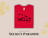 YOLO Hawaii T-Shirt, Letter Printed Tee, Personalized Oversized, Custom Short Sleeve, Casual Summer Top