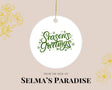 Personalized Ceramic Christmas Ornament: Custom Holiday Keepsake