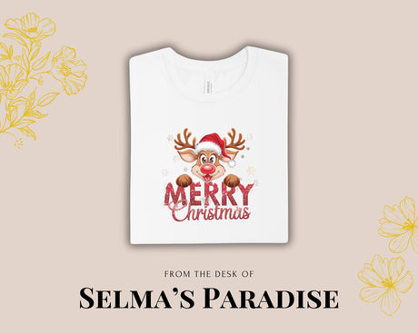 Christmas Loading Design T-Shirt, Short Sleeve Tee Shirt, Graphics Printed Holiday Shirt, Custom