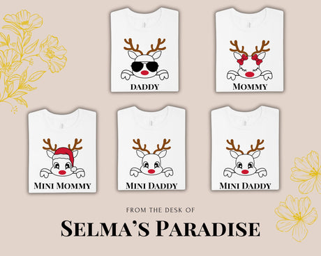 Family Christmas Shirts, Personalize, Custom Unisex T-shirst for Daddys, Mommys and kids, Custom Family Shirt, Make your Own T-shirt.