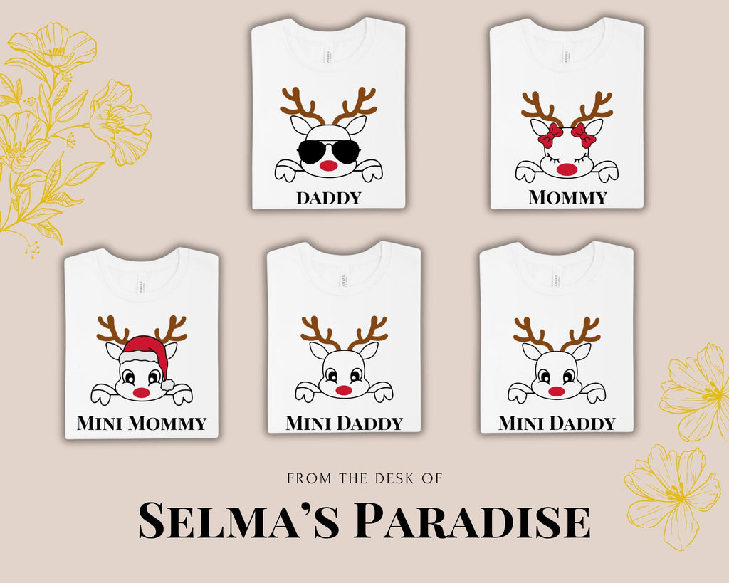 Family Christmas Shirts, Personalize, Custom Unisex T-shirst for Daddys, Mommys and kids, Custom Family Shirt, Make your Own T-shirt.