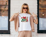 Mama Claus Design T-Shirt, Custom Christmas TShirt, Short Sleeve Tee, Graphics Printed Holiday