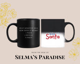 Milk for Santa, Christmas Design, Personalized Coffee Ceramic, Handmade, Mug Gift, Custom Kitchen Decor