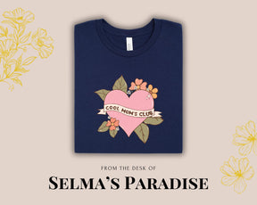 Club Cotton Oversized, Heart Print Short Sleeve Tee, Custom Unisex Mom T-Shirt, Personalized