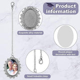 Graduation Cap Photo Charm Set 4 Pcs Oval Sublimation Tassel Charms for Class of 2025, DIY Picture Keepsake for Gown, Ceremony