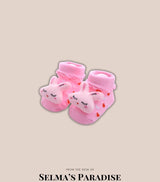 Animal Face Baby Socks: Cotton Anti-Slip Grip, Newborn to 6 Months
