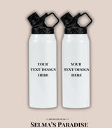 Water Bottle Blanks in Bulk Stainless Steel Insulated Sports Tumblers with Lid, Coaster & Gift Box Polymer Coated Heat Transfer Bottles 32oz