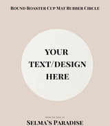 Blank Round Cup Mat – Rubber Sublimation Coaster for Heat Press Printing Drink Coaster Blanks for Personalized Gifts & Crafts