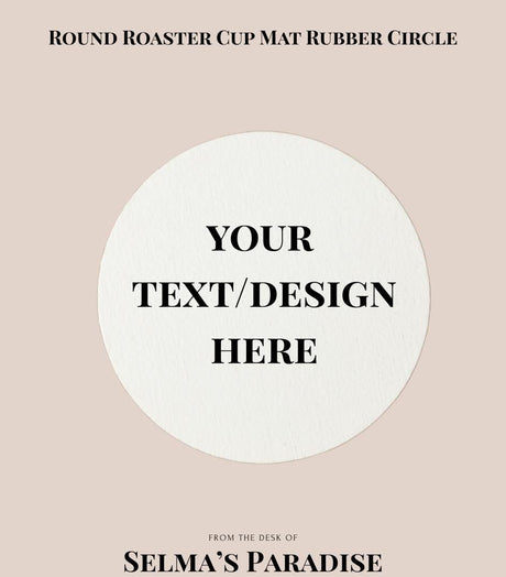 Blank Round Cup Mat – Rubber Sublimation Coaster for Heat Press Printing Drink Coaster Blanks for Personalized Gifts & Crafts