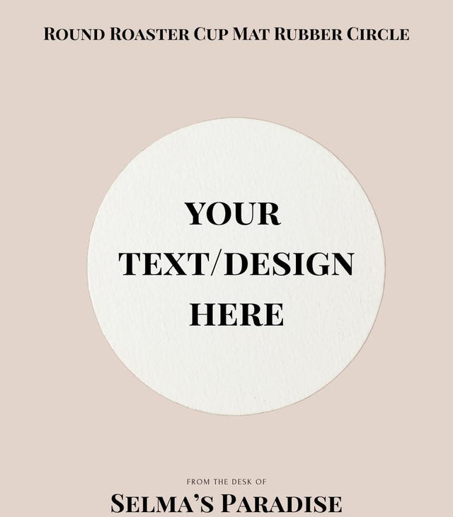 Blank Round Cup Mat – Rubber Sublimation Coaster for Heat Press Printing Drink Coaster Blanks for Personalized Gifts & Crafts