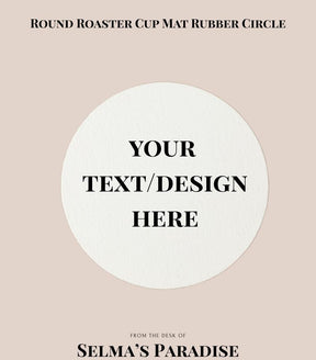 Blank Round Cup Mat – Rubber Sublimation Coaster for Heat Press Printing Drink Coaster Blanks for Personalized Gifts & Crafts