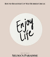 Blank Round Cup Mat – Rubber Sublimation Coaster for Heat Press Printing Drink Coaster Blanks for Personalized Gifts & Crafts