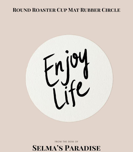 Blank Round Cup Mat – Rubber Sublimation Coaster for Heat Press Printing Drink Coaster Blanks for Personalized Gifts & Crafts