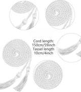 Gold Graduation Honor Cord – Braided Rayon Tassel for Bachelor, Master & Doctoral Gowns, Class of 2025 Ceremony Decoration