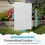 Blank Garden Flags – 12x18in Double-Sided 3-Layer Polyester Banners for Sublimation or Vinyl, DIY Outdoor Lawn Flag Ready for Printing