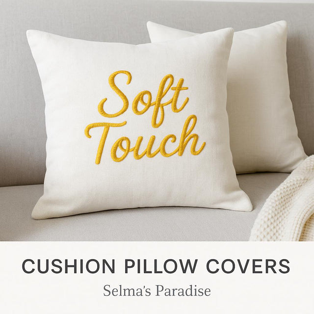 White Pillow Cover – 15.7x15.7in (40x40cm) Blank Burlap Cushion Case for DIY Sublimation, Embroidery, or Vinyl