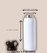 Water Bottle Blanks in Bulk Stainless Steel Insulated Sports Tumblers with Lid, Coaster & Gift Box Polymer Coated Heat Transfer Bottles 32oz