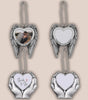 Blank Angel Wing Heart Pendant Car Rear-view Mirror Charm, Heat Transfer Pendant Blank for Personalized Gifts & Memorial Keepsakes