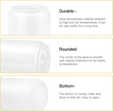 16oz Frosted Glass Tumbler with Bamboo Lid & Straw – Sublimation Beer Can Glass Blank for Iced Coffee, Juice, or Custom Drinkware