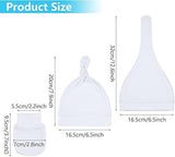 Baby Hat & Mittens Set – White Sublimation Blanks for Newborns (0–4 Months), Infant Beanie and Gloves Set for Personalization (2 Sets)
