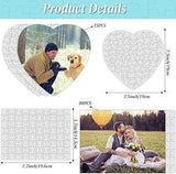 Puzzle Set – A5 Heart & Rectangle Jigsaw Puzzles for Heat Press Printing, Photo Crafts for Graduation, Wedding and Birthday Gifts