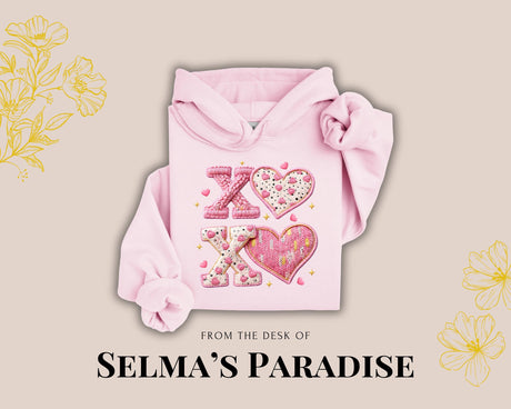 XOXO Hoodie | Valentine’s Day Sweatshirt | Cute Pink Love Hoodie | Romantic Unisex Hoodie | Valentine Gift for Her