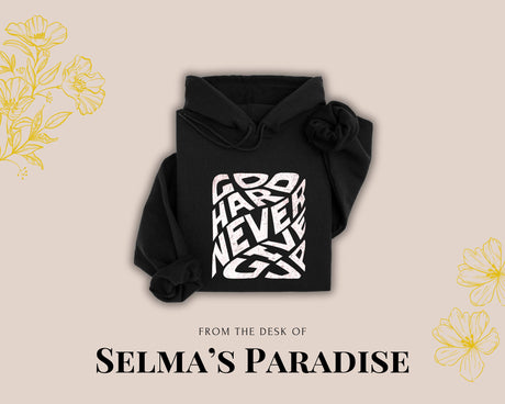 Go Hard Never Give Up Hoodie | Motivational Quote Sweatshirt | Inspirational Unisex Hoodie | Gym Mindset Hoodie | Everyday Motivation