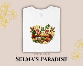 Mahjong Tile Graphic Tee, Game Night Shirt, Mahjong Lover Apparel