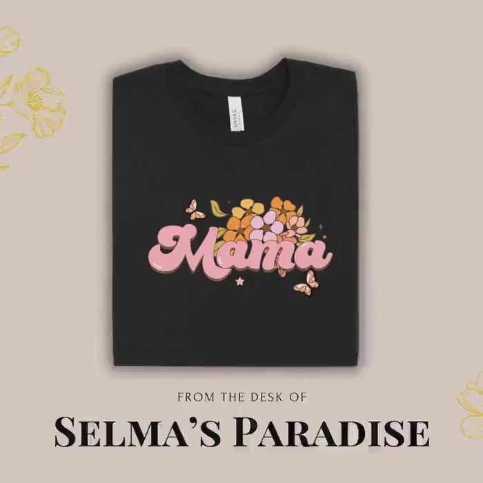 Mama Design Personalized Shirt, Short Sleeve Tee, Graphics Printed, Custom Unisex Family T-Shirt